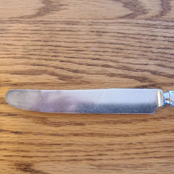 Oneida 1921 Community Grosvenor Silver-plate Solid 9.5" Dinner Knife Art Deco - Picture 7 of 15